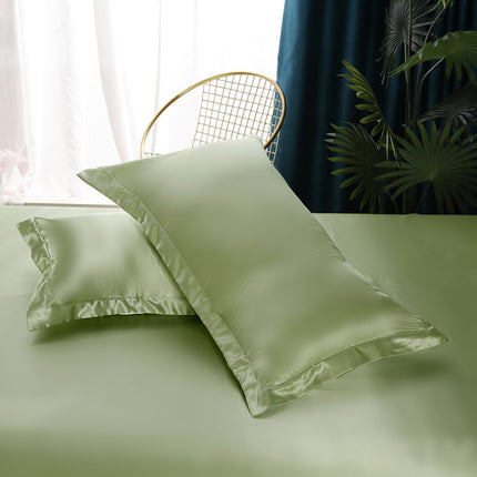 2PACK Ice silk pillow cases Faux tencel pillow cases Pure color silk pillow cases (hair and skin care) bed pillow cases