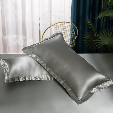 2PACK Ice silk pillow cases Faux tencel pillow cases Pure color silk pillow cases (hair and skin care) bed pillow cases