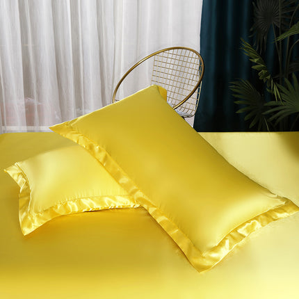 2PACK Ice silk pillow cases Faux tencel pillow cases Pure color silk pillow cases (hair and skin care) bed pillow cases