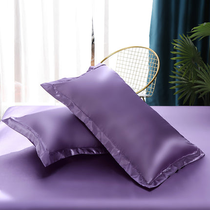 2PACK Ice silk pillow cases Faux tencel pillow cases Pure color silk pillow cases (hair and skin care) bed pillow cases