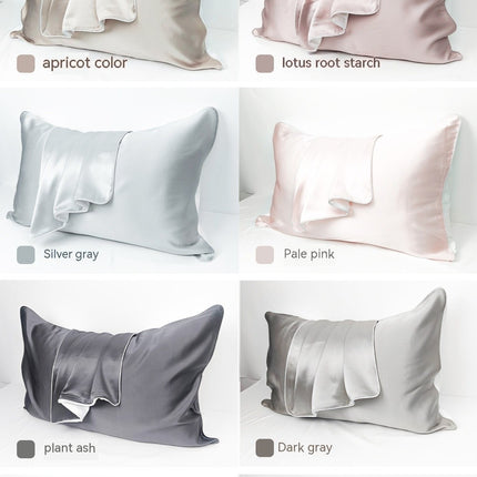 2PACK Silk Satin Pillowcase Envelope Mulberry Silk Pillowcases, one side of the pillowcase is silk, the other side is Tencel