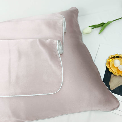 2PACK Silk Satin Pillowcase Envelope Mulberry Silk Pillowcases, one side of the pillowcase is silk, the other side is Tencel