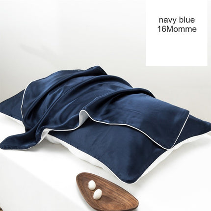 2PACK Silk Satin Pillowcase 100% Mulberry Silk Solid Color Envelope Style One Side Silk Natural Mulberry Silk for Hair and Skin Pillowcase