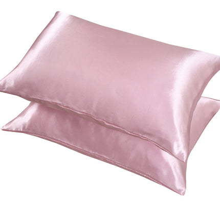 2PACK Silk pillowcase for hair and skin, silky soft ladies hair satin pillowcase king size silk pillowcase with envelope closure