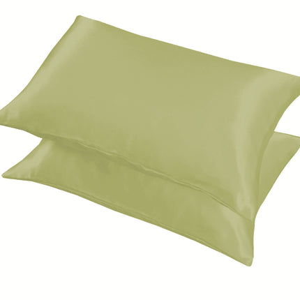 2PACK Silk pillowcase for hair and skin, silky soft ladies hair satin pillowcase king size silk pillowcase with envelope closure