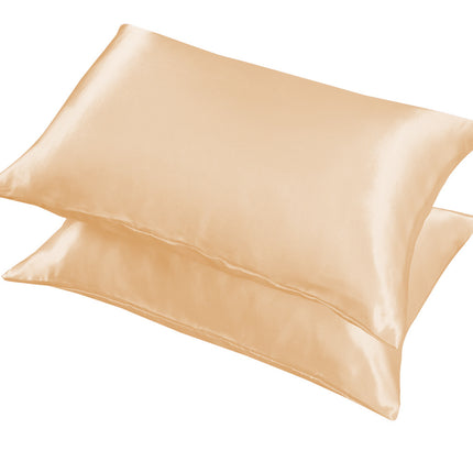 Taie d'oreiller en soie pour cheveux et peau, taie d'oreiller en satin doux et soyeux pour femmes, taie d'oreiller en soie king size, une paire de 2 pièces