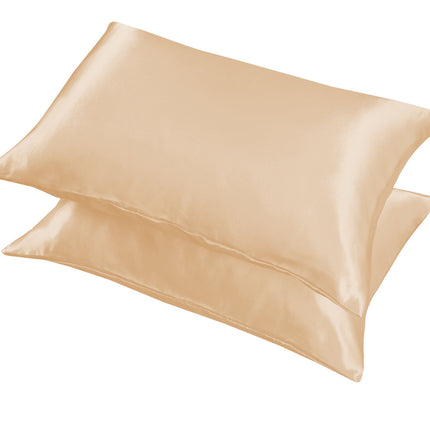 Taie d'oreiller en soie pour cheveux et peau, taie d'oreiller en satin doux et soyeux pour femmes, taie d'oreiller en soie king size, une paire de 2 pièces