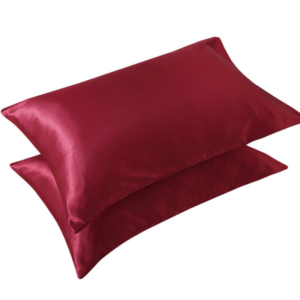 Taie d'oreiller en soie pour cheveux et peau, taie d'oreiller en satin doux et soyeux pour femmes, taie d'oreiller en soie king size, une paire de 2 pièces