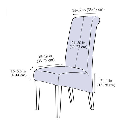 Stretch Dining Chair Slipcovers, 1 Pack Oversized Removable Soft Spandex Dining Room Chair Covers for Kitchen Hotel Table Banquet