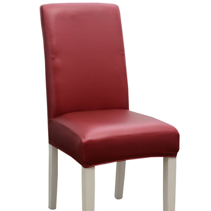 Housse de chaise imperméable à dossier haut, housse de chaise de salle à manger élastique, adaptée à la cuisine, au mariage, à l'hôtel, couverture de sécurité à domicile, 1 paquet