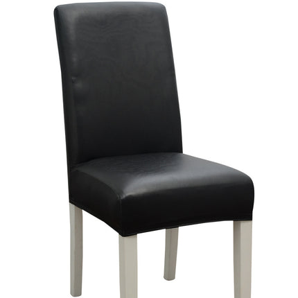 Housse de chaise imperméable à dossier haut, housse de chaise de salle à manger élastique, adaptée à la cuisine, au mariage, à l'hôtel, couverture de sécurité à domicile, 1 paquet