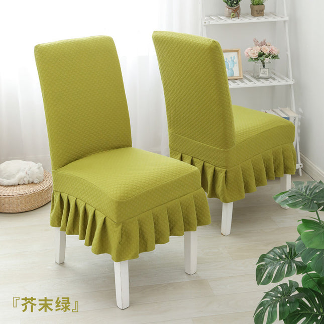 1 Pack Stretch Plaid Dining Chair Cover Covers for Hotel Banquet Wedding Restaurant Kitchen Seat Covers Dust Cover