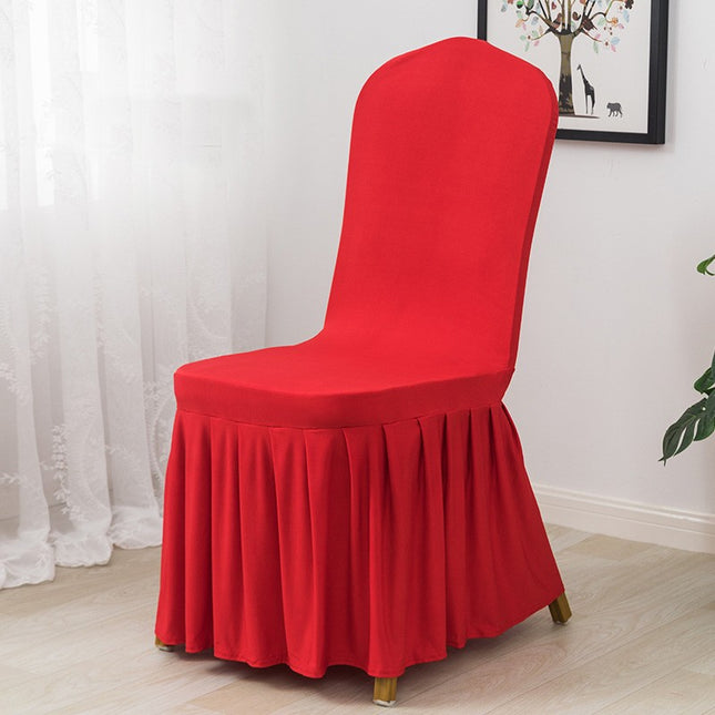 1 Pack Pleated Chair Covers Protective Stretchable Easy to clean-Perfect for Wedding Decor, Parties Events, Christmas