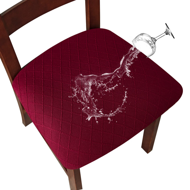 1pcs diamond grid waterproof stool cover dining room chair waterproof seat cover kitchen chair cover