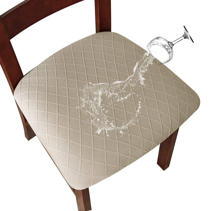 Housse de tabouret imperméable à grille de diamant, 1 pièce, housse de chaise de salle à manger, housse de siège étanche, housse de chaise de cuisine