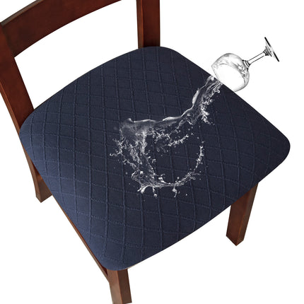 Housse de tabouret imperméable à grille de diamant, 1 pièce, housse de chaise de salle à manger, housse de siège étanche, housse de chaise de cuisine