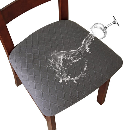 Housse de tabouret imperméable à grille de diamant, 1 pièce, housse de chaise de salle à manger, housse de siège étanche, housse de chaise de cuisine