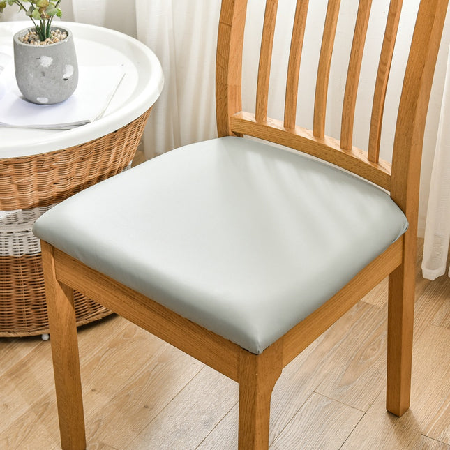 1pcs PU Waterproof Leather Square Cushion Set Chair Cover Chair Seat Cover Chair Cover Removable
