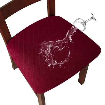 Housse de tabouret imperméable à grille de diamant, 1 pièce, housse de chaise de salle à manger, housse de siège étanche, housse de chaise de cuisine