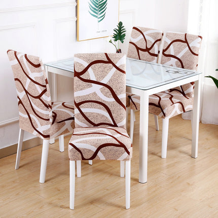 Housse de dossier de chaise florale à haute élasticité, 1 pièce, amovible, lavable, pour maison, hôtel, Restaurant