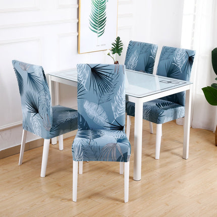 Housse de dossier de chaise florale à haute élasticité, 1 pièce, amovible, lavable, pour maison, hôtel, Restaurant