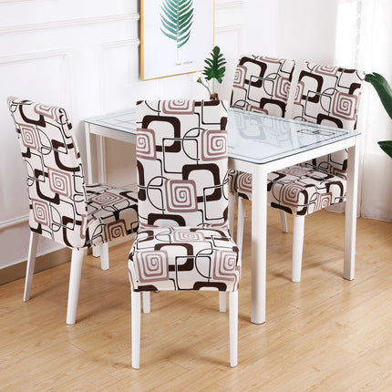 Housse de dossier de chaise florale à haute élasticité, 1 pièce, amovible, lavable, pour maison, hôtel, Restaurant