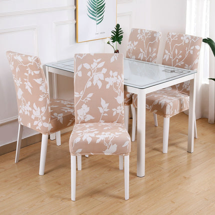 Housse de dossier de chaise florale à haute élasticité, 1 pièce, amovible, lavable, pour maison, hôtel, Restaurant