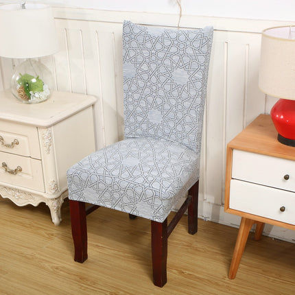 Housse de dossier de chaise florale à haute élasticité, 1 pièce, amovible, lavable, pour maison, hôtel, Restaurant