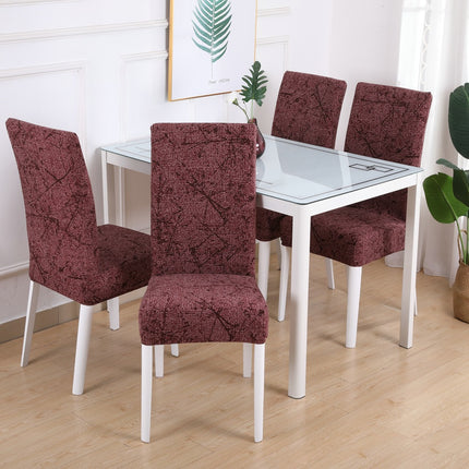 Housse de dossier de chaise florale à haute élasticité, 1 pièce, amovible, lavable, pour maison, hôtel, Restaurant