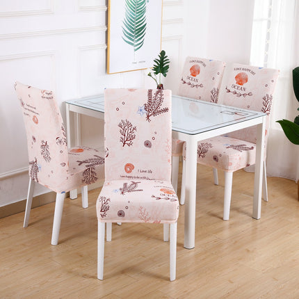 Housse de dossier de chaise florale à haute élasticité, 1 pièce, amovible, lavable, pour maison, hôtel, Restaurant