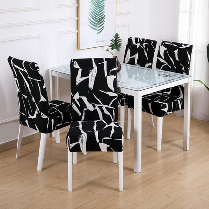 Housse de dossier de chaise florale à haute élasticité, 1 pièce, amovible, lavable, pour maison, hôtel, Restaurant