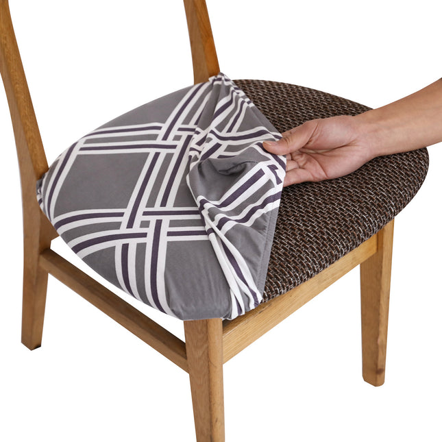 1  Pack printed Stretch Chair Top Cover Home Sprinkles Stain Resistant Chair Cushion Cover Stool Cover