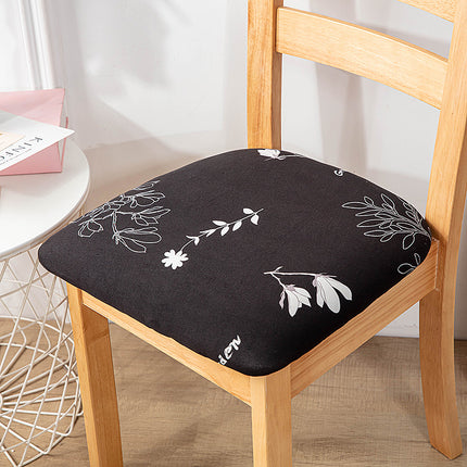 1 Piece Stretch Printed Washable Chair Seat Cover, Removable Upholstered Chair Seat Protector, Kitchen Office Use