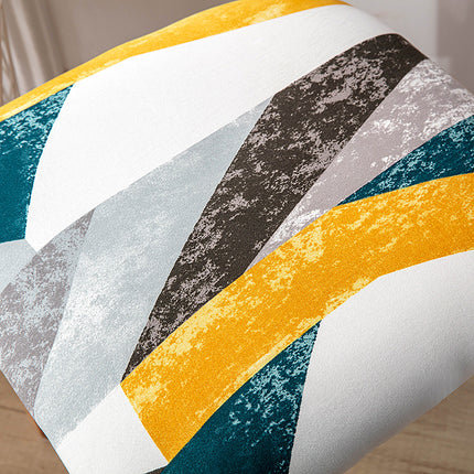 1 Piece Stretch Printed Washable Chair Seat Cover, Removable Upholstered Chair Seat Protector, Kitchen Office Use