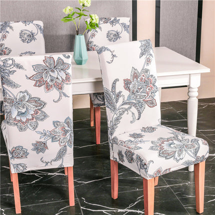 Housse de chaise élastique universelle, ensemble de 1 paquet, quatre saisons, housse de chaise de bureau, hôtel, restaurant, impression à domicile, une pièce