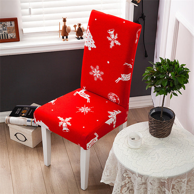 1Pack set four seasons universal elastic chair cover hotel restaurant home printing one-piece office chair cover