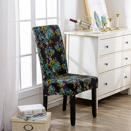 Housse de chaise élastique universelle, ensemble de 1 paquet, quatre saisons, housse de chaise de bureau, hôtel, restaurant, impression à domicile, une pièce