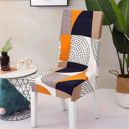 Housse de chaise élastique universelle, ensemble de 1 paquet, quatre saisons, housse de chaise de bureau, hôtel, restaurant, impression à domicile, une pièce