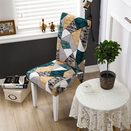 Housse de chaise élastique universelle, ensemble de 1 paquet, quatre saisons, housse de chaise de bureau, hôtel, restaurant, impression à domicile, une pièce