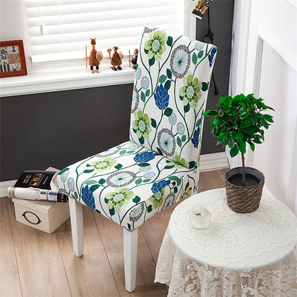 Housse de chaise élastique universelle, ensemble de 1 paquet, quatre saisons, housse de chaise de bureau, hôtel, restaurant, impression à domicile, une pièce