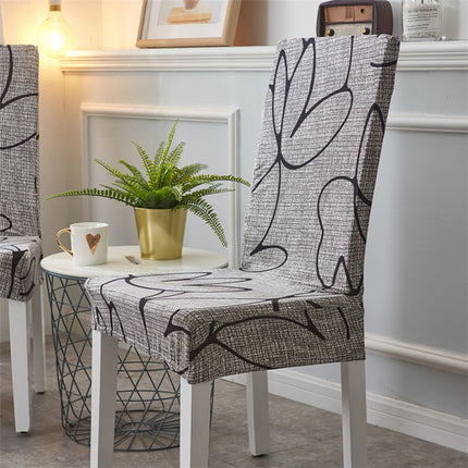 Housse de chaise élastique universelle, ensemble de 1 paquet, quatre saisons, housse de chaise de bureau, hôtel, restaurant, impression à domicile, une pièce