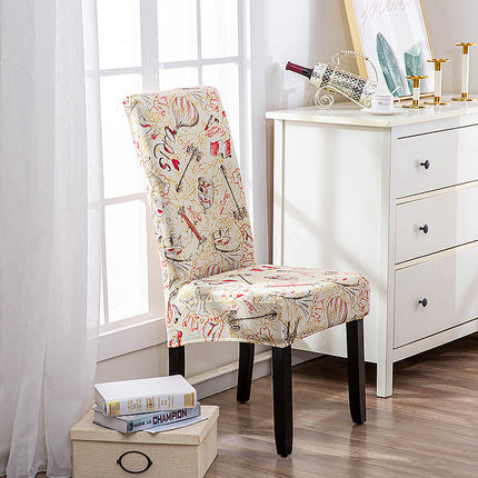 Housse de chaise élastique universelle, ensemble de 1 paquet, quatre saisons, housse de chaise de bureau, hôtel, restaurant, impression à domicile, une pièce