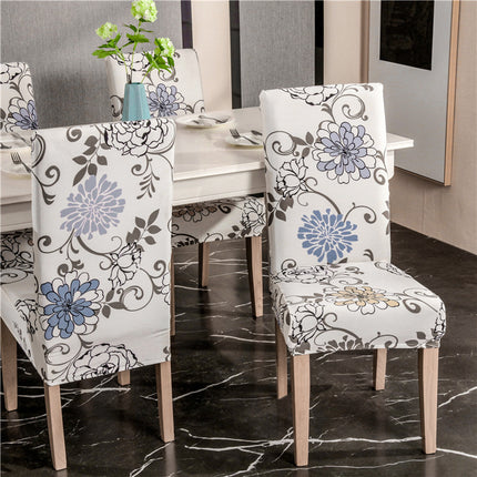 Housse de chaise élastique universelle, ensemble de 1 paquet, quatre saisons, housse de chaise de bureau, hôtel, restaurant, impression à domicile, une pièce