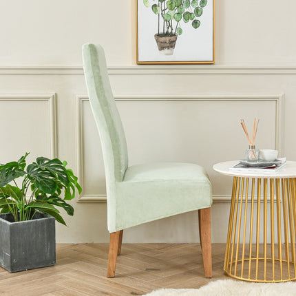 1 paquet de housses de chaise de cuisine en velours renard à dossier haut, housses de chaise extensibles pour Restaurants, hôtels, cérémonies, Restaurants