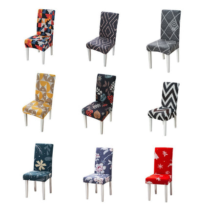 Housse de chaise élastique universelle, ensemble de 1 paquet, quatre saisons, housse de chaise de bureau, hôtel, restaurant, impression à domicile, une pièce