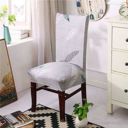 Housse de chaise élastique universelle, ensemble de 1 paquet, quatre saisons, housse de chaise de bureau, hôtel, restaurant, impression à domicile, une pièce