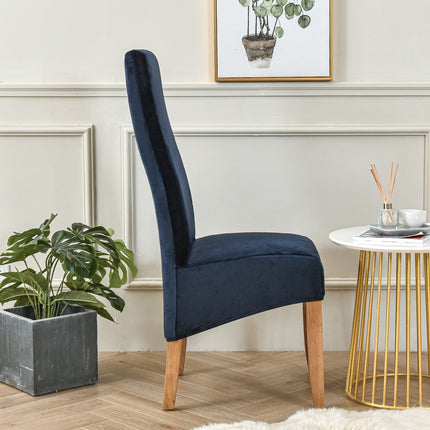 1 paquet de housses de chaise de cuisine en velours renard à dossier haut, housses de chaise extensibles pour Restaurants, hôtels, cérémonies, Restaurants