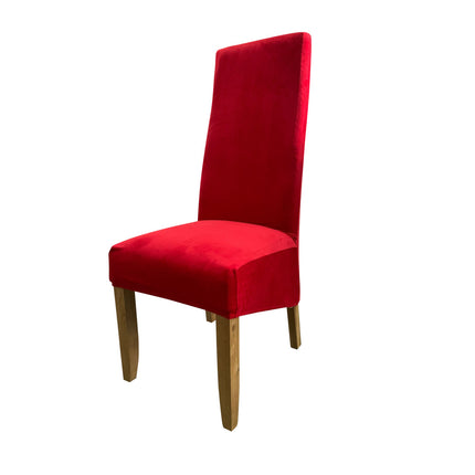 1 paquet de housses de chaise de cuisine en velours renard à dossier haut, housses de chaise extensibles pour Restaurants, hôtels, cérémonies, Restaurants