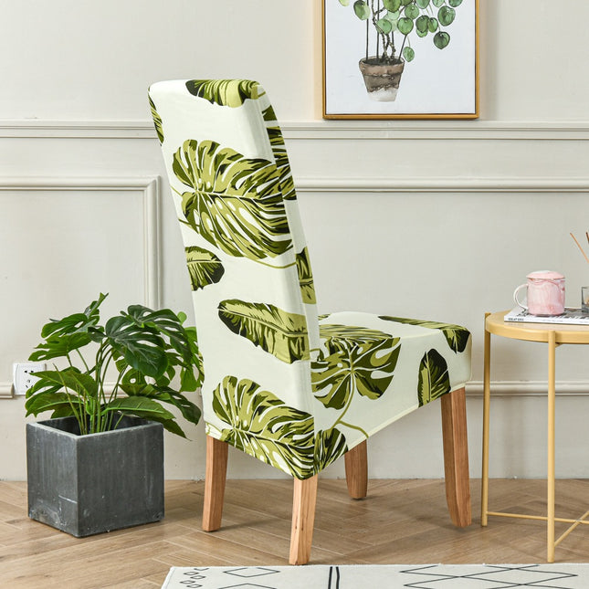1Pack Sretch Floral Dining Chair Cover, Washable Spandex Kitchen Parsons Chair Slipcovers, Seat Protector for Home or Party