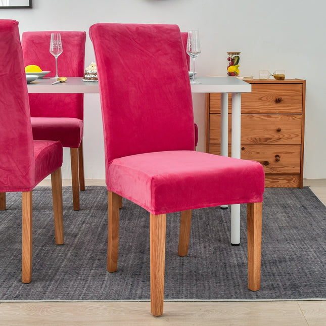 1Pack Plush chair cover,mink velvet home hotel chair cover,one piece stretch dining chair computer chair cushion chair cover